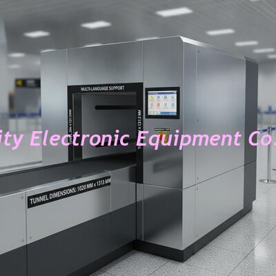 Apoyo multilingüe escáner de equipaje de rayos X, incluidas las dimensiones del túnel 1020 mm 1313 mm Equipo para el control de seguridad pública