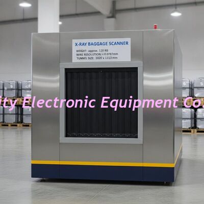 Escaner de equipaje de rayos X de aproximadamente 120 kg que ofrece una resolución de alambre inferior a 0,0787 mm